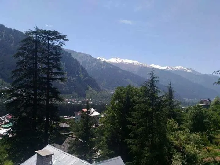 Scenic mountain view from Guru Chhaya cottage location
